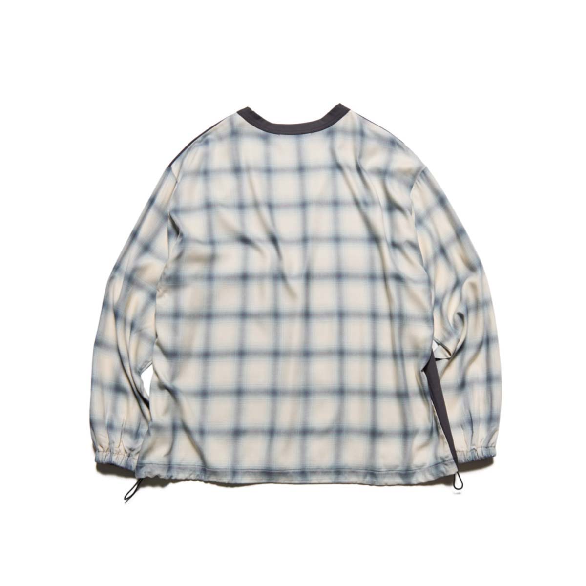 SOPHNET. / FABRIC-MIX L/S TOP (Off White / Check)